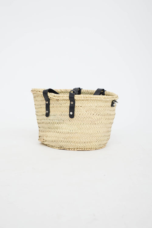 Lucrin Raffia Palm Basket Bag