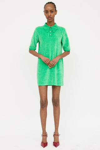 Loulou Studio Velour Polo Dress
