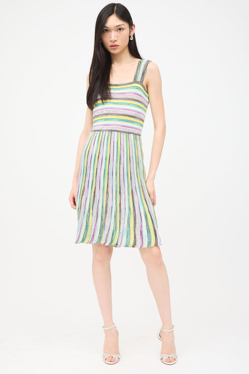 M Missoni Knit Striped Dress
