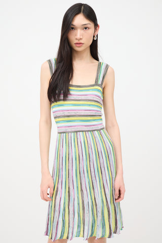 M Missoni Knit Striped Dress