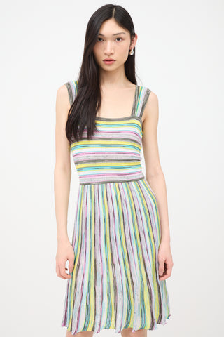 M Missoni Knit Striped Dress