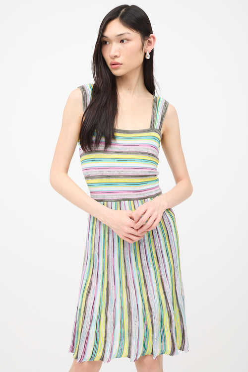 M Missoni Knit Striped Dress