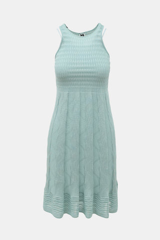 M Missoni Rib Knit Wave Dress