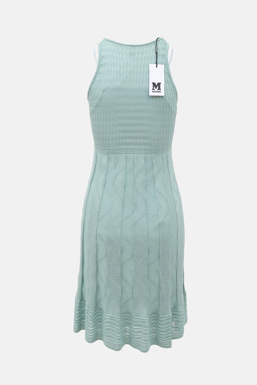 M Missoni Rib Knit Wave Dress