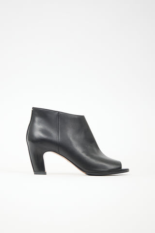 Maison Margiela Leather Peep Toe Bootie
