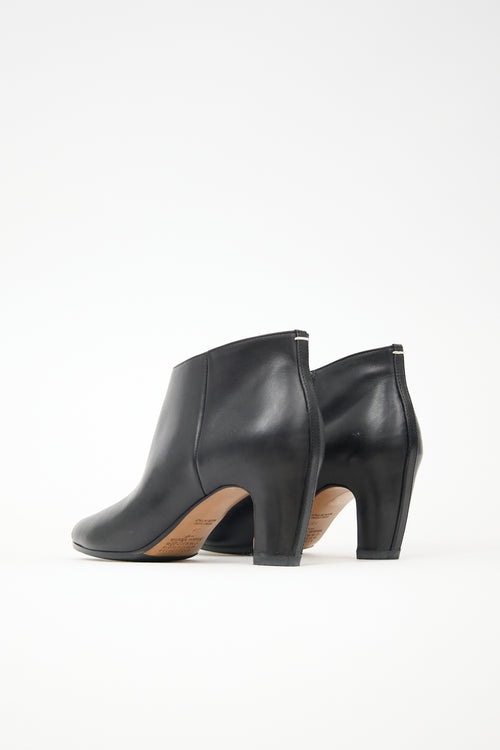 Maison Margiela Leather Peep Toe Bootie