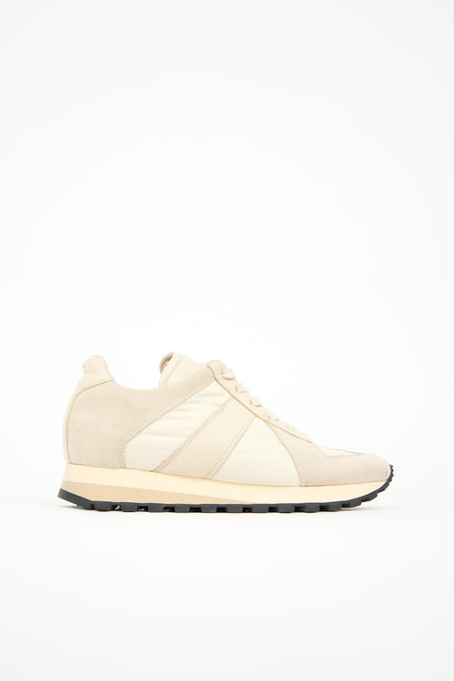 Nylon & Suede Sneaker