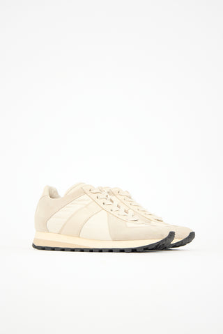 Nylon & Suede Sneaker
