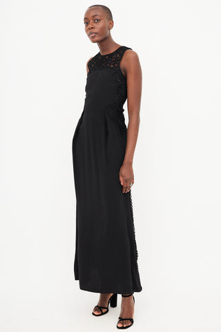 Maje Crochet Knit Dress