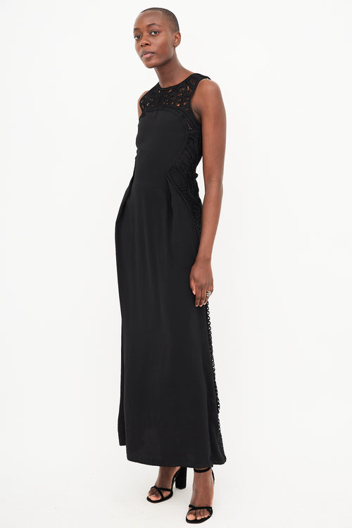 Maje Crochet Knit Dress