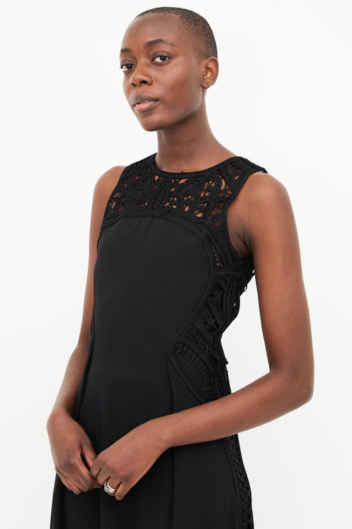 Maje Crochet Knit Dress