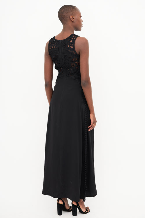 Maje Crochet Knit Dress