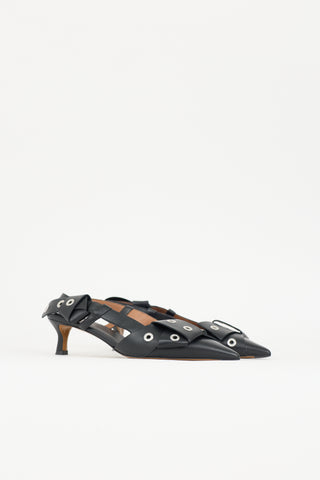 Maje Leather 124 Fayna Knot Heel