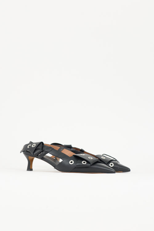 Maje Leather 124 Fayna Knot Heel
