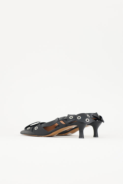 Maje Leather 124 Fayna Knot Heel
