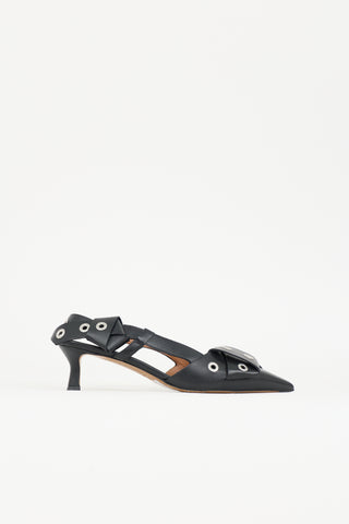 Maje Leather 124 Fayna Knot Heel