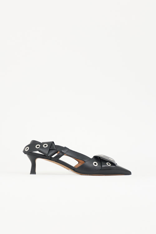Maje Leather 124 Fayna Knot Heel