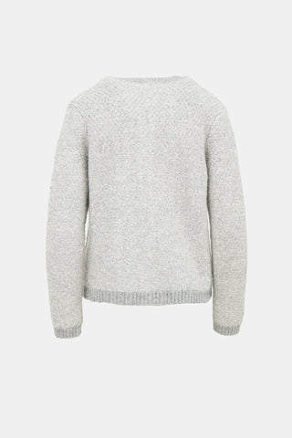 Maje Knit Sequin Cardigan