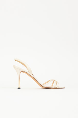Manolo Blahnik Satin Sandal