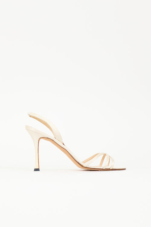 Manolo Blahnik Satin Sandal