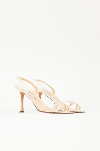 Manolo Blahnik Satin Sandal