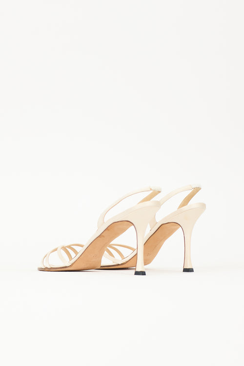 Manolo Blahnik Satin Sandal