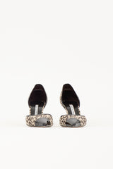 Manolo Blahnik Printed Dorle D'Orsay Heel