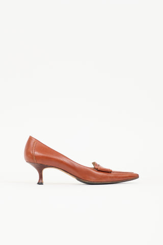 Manolo Blahnik Vintage Leather Pump
