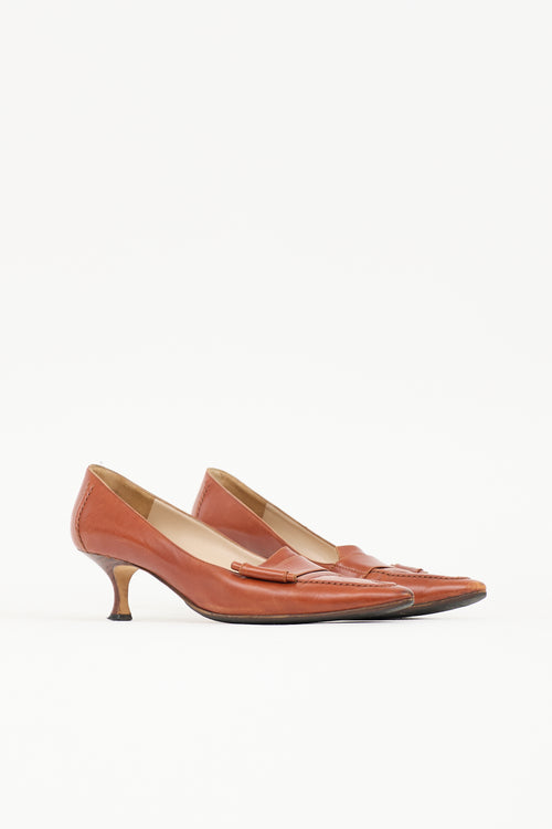 Manolo Blahnik Vintage Leather Pump