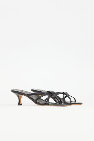 Manolo Blahnik Leather Strappy Sandal