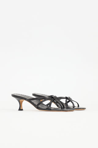 Manolo Blahnik Leather Strappy Sandal