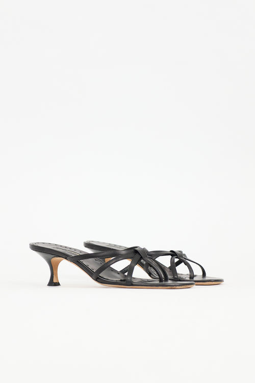 Manolo Blahnik Leather Strappy Sandal