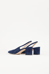 Manolo Blahnik Suede Allurasan Heel