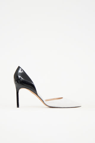 Manolo Blahnik Leather D'Orsay Pump