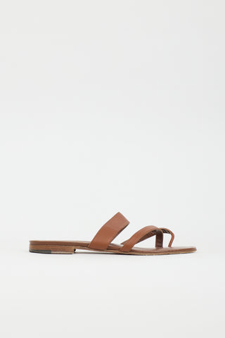 Manolo Blahnik Leather Susa Sandal