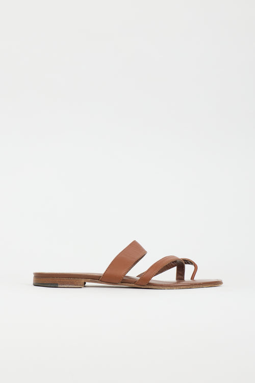 Manolo Blahnik Leather Susa Sandal