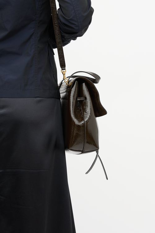 Mansur Gavriel Patent Leather Soft Lady Bag