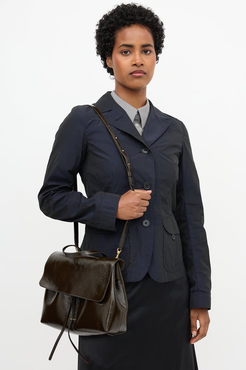 Mansur Gavriel Patent Leather Soft Lady Bag