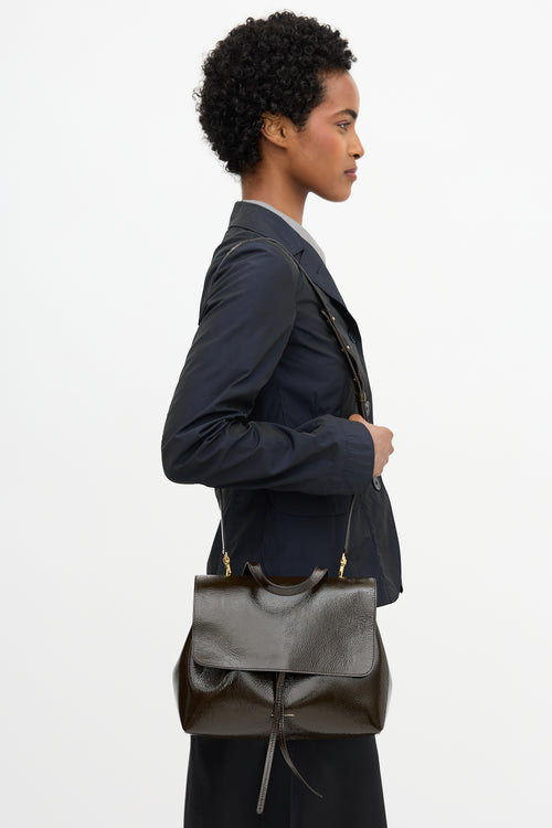 Mansur Gavriel Patent Leather Soft Lady Bag
