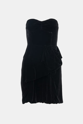 Marc by Marc Jacobs Velvet Asymmetrical Mini Dress