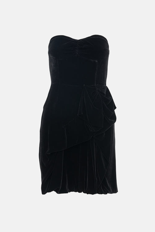 Marc by Marc Jacobs Velvet Asymmetrical Mini Dress