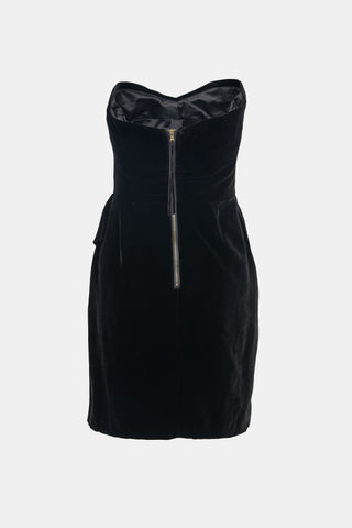 Marc by Marc Jacobs Velvet Asymmetrical Mini Dress