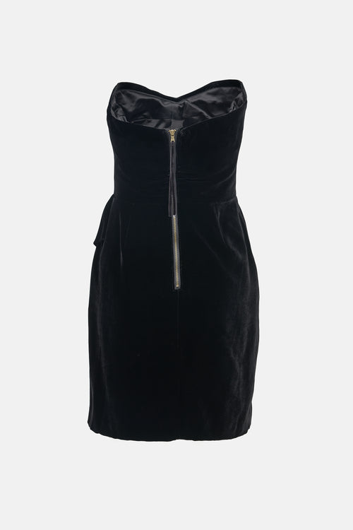 Marc by Marc Jacobs Velvet Asymmetrical Mini Dress