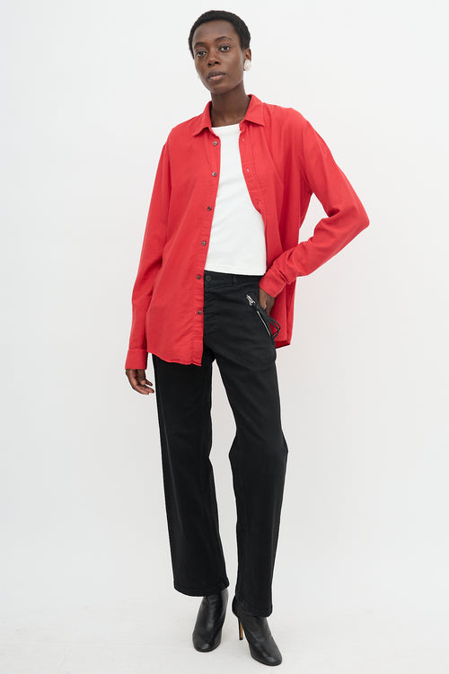 Maison Margiela Distressed Button Up Shirt