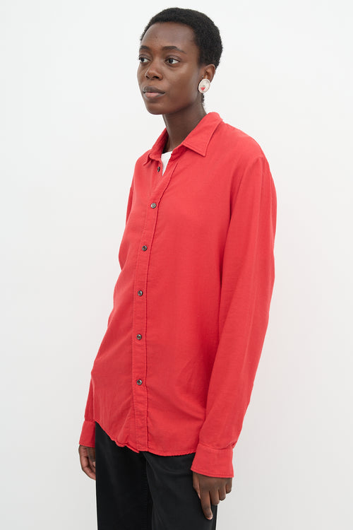 Maison Margiela Distressed Button Up Shirt