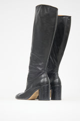 Maison Margiela Leather Knee High Tabi Boot