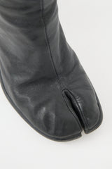 Maison Margiela Leather Knee High Tabi Boot