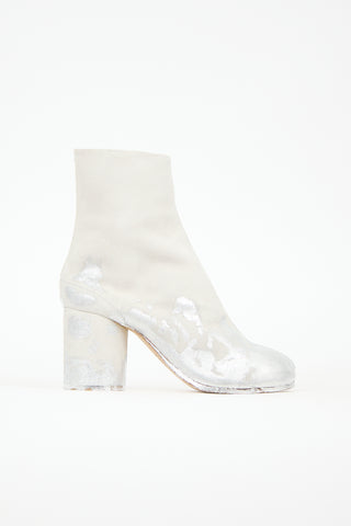 Maison Margiela X Dover Street Market Suede Painted Tabi Boot