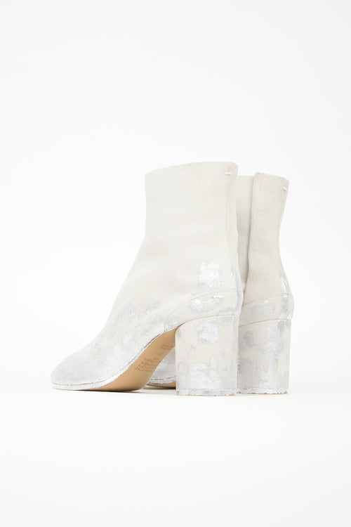 Maison Margiela X Dover Street Market Suede Painted Tabi Boot