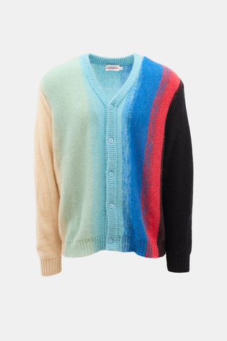Charles Jeffrey Mohair Blend Gradient Cardigan